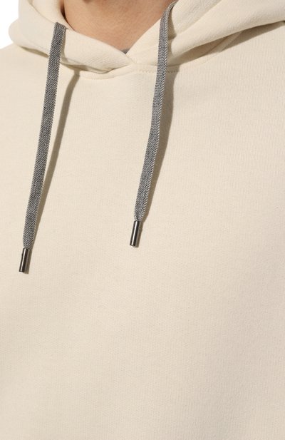 Худи из хлопка и кашемира CAPOBIANCO, арт. 15M432.FW00./58-60, фото 5