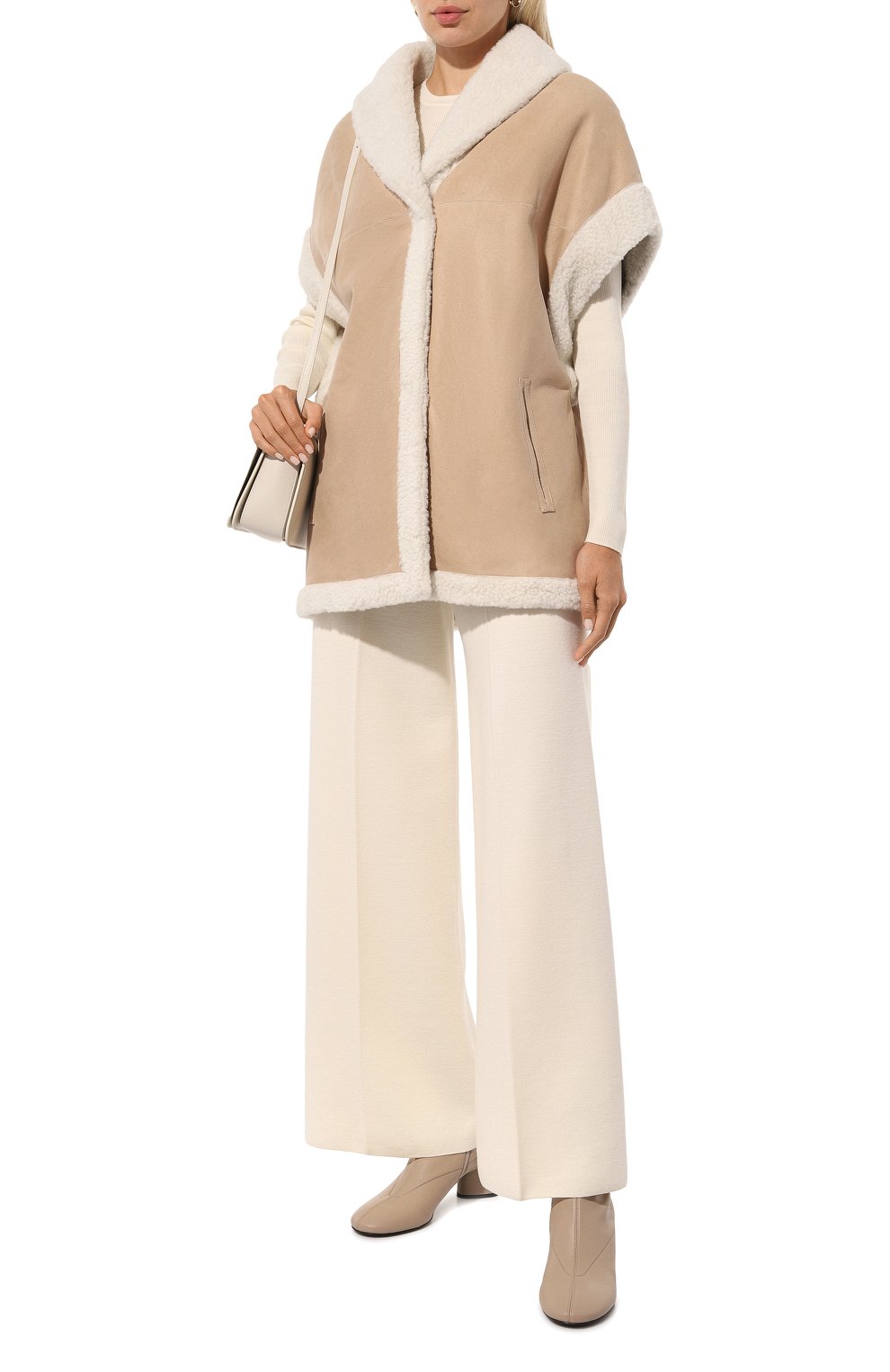 Жилет из овчины MANZONI24, арт. 24M1419-S25/, фото 2