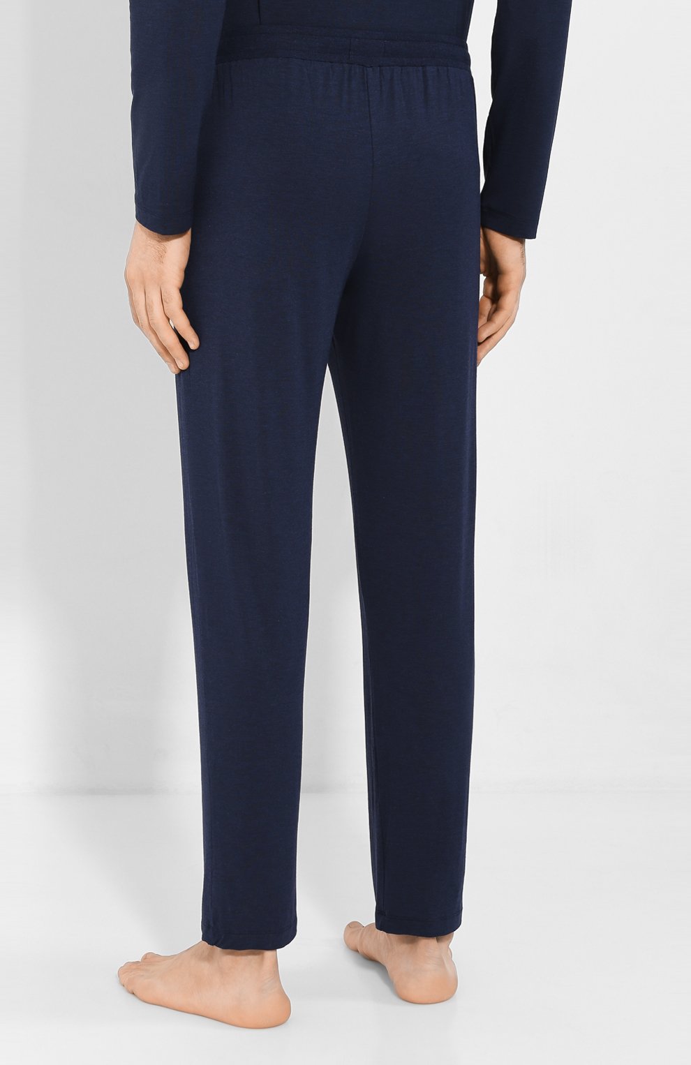 Домашние брюки из вискозы HANRO темно-синего цвета по цене 12050 руб., арт. 075040, фото 4 Домашние брюки из вискозы HANRO, арт. 075040, фото 4