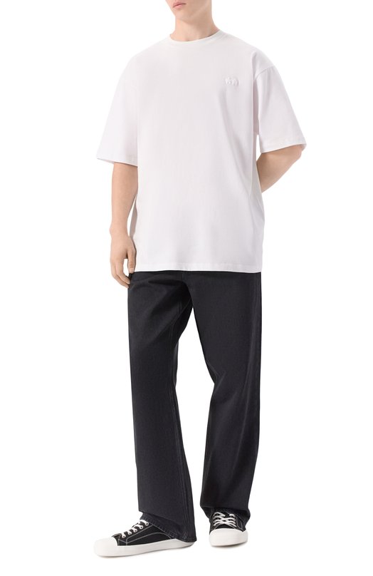 Хлопковая футболка Comme des Fuckdown CFABW01509 Белый  CFABW01509 Фото 2
