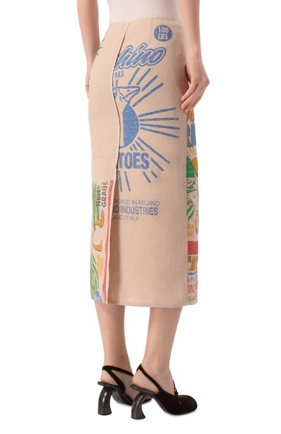 Льняная юбка MOSCHINO, арт. A0117/0421, фото 4