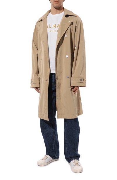 Хлопковая футболка BALMAIN, арт. YH1EF000BB29/GAD, фото 2