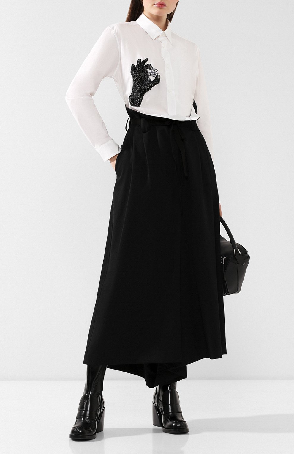Хлопковая рубашка YOHJI YAMAMOTO, арт. YJ-B06-028, фото 2