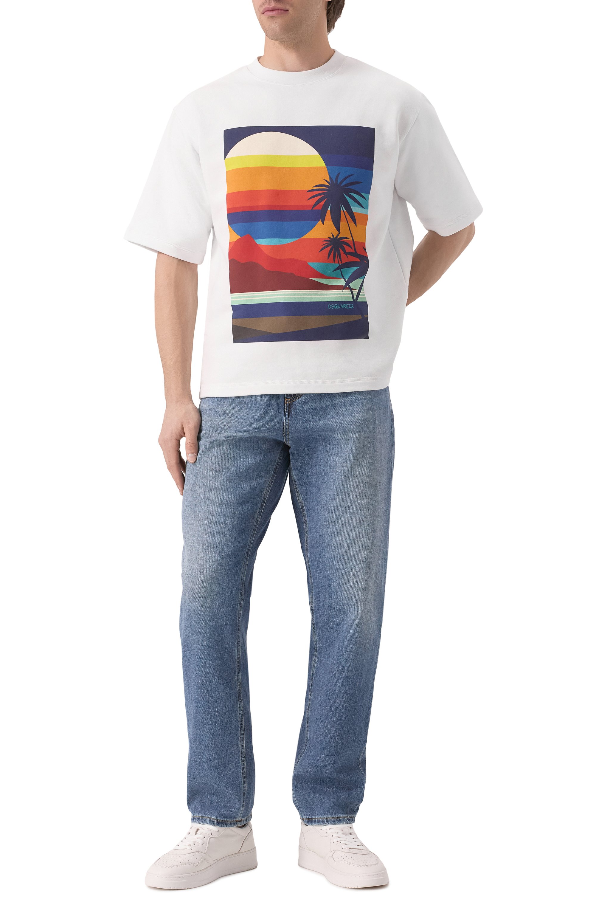 Хлопковая футболка DSQUARED2, арт. S78GU0085/S25551, фото 2