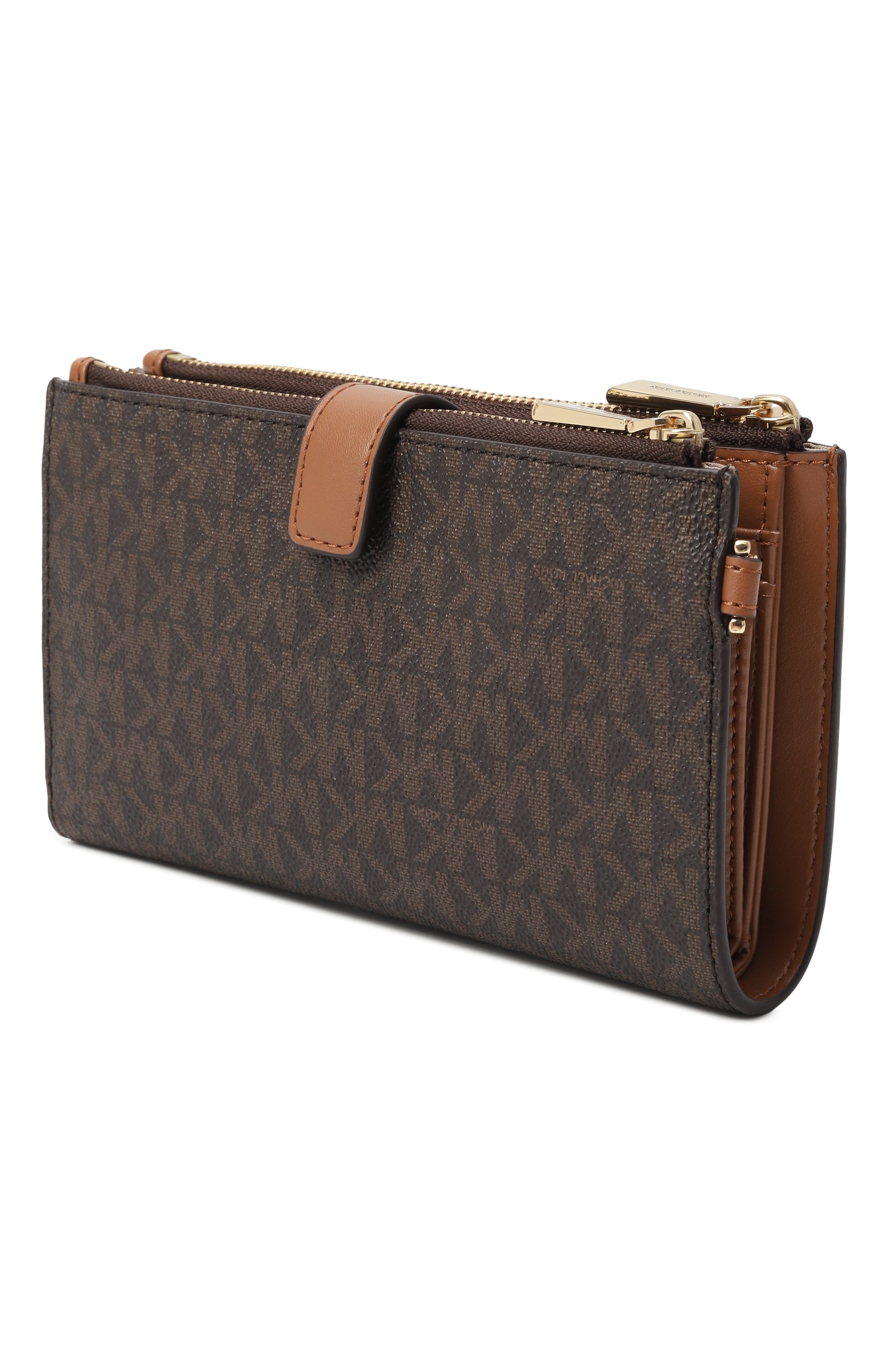 Портмоне jet set MICHAEL MICHAEL KORS темно-коричневого цвета по цене 17200 руб., арт. 32F1GJ6W4B, фото 2 Портмоне jet set MICHAEL MICHAEL KORS, арт. 32F1GJ6W4B, фото 2