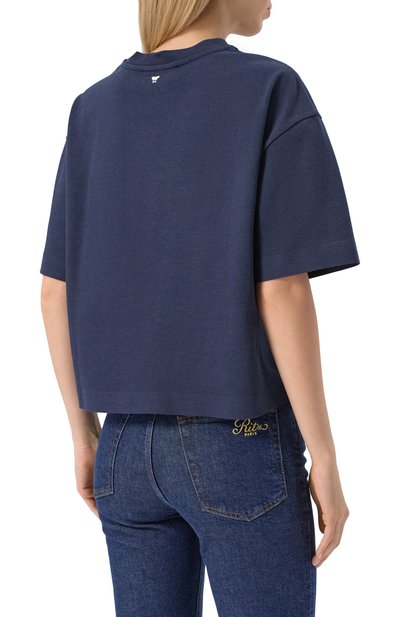Футболка из хлопка и вискозы WEEKEND MAX MARA, арт. GE0RGIA, фото 4