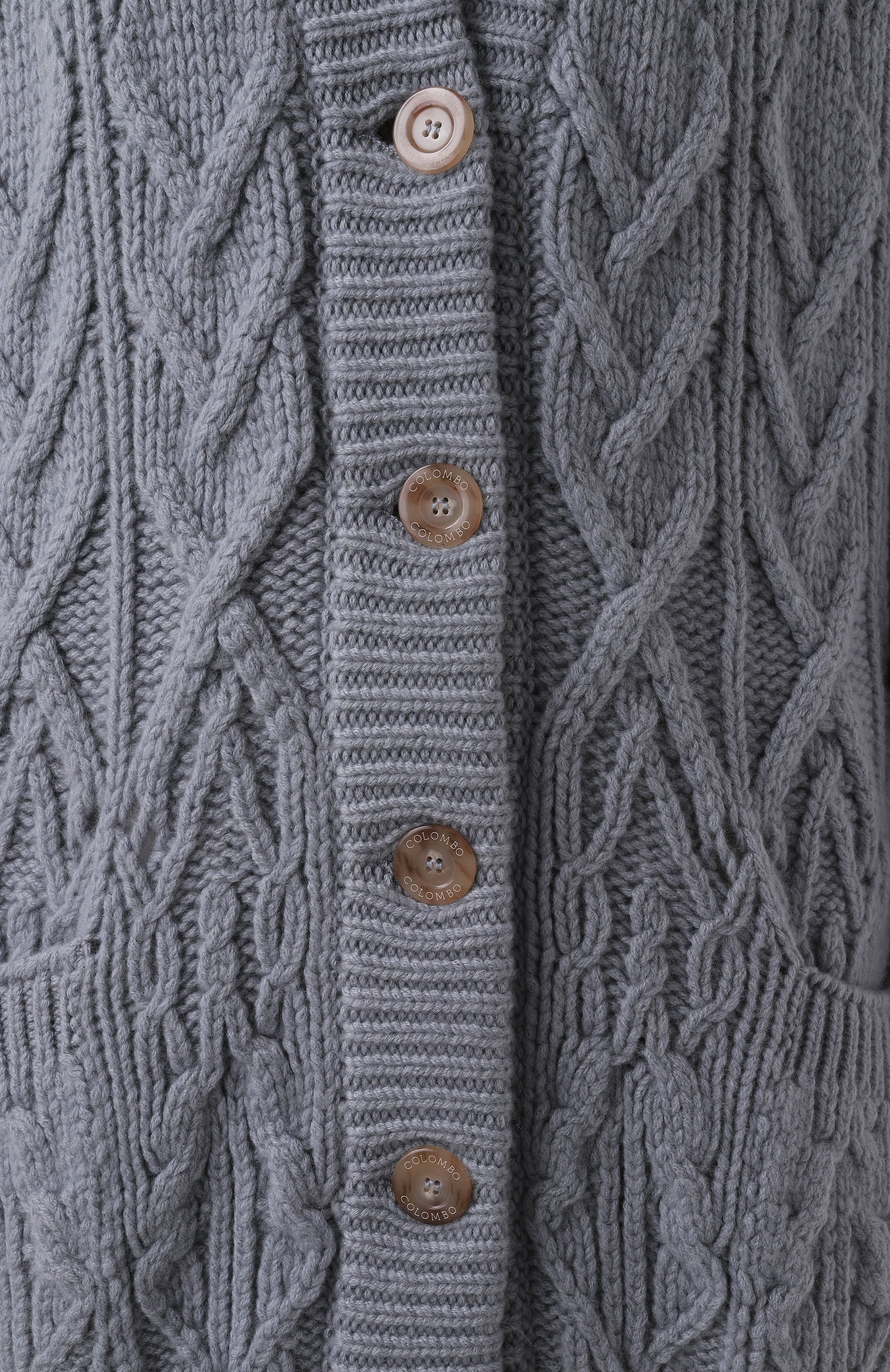 Кашемировый кардиган COLOMBO голубого цвета по цене 562000 руб., арт. MA04321/1-1.8KC, фото 5 Кашемировый кардиган COLOMBO, арт. MA04321/1-1.8KC, фото 5