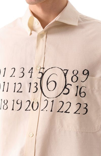 Хлопковая рубашка MM6, арт. SH0DT0025/MTN041, фото 5