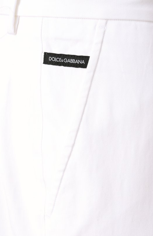 Хлопковые брюки Dolce & Gabbana GVB6ET/FUFMJ Белый  GVB6ET/FUFMJ Фото 6
