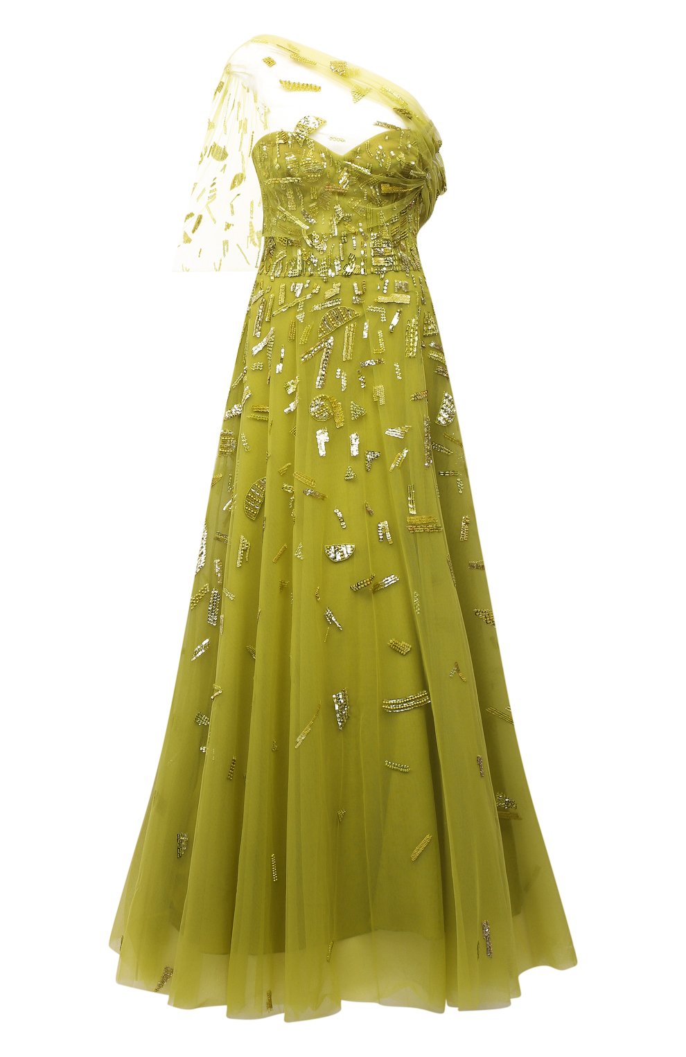 Платье с отделкой пайетками ZUHAIR MURAD, арт. FDR21019/EMNI001, фото 1