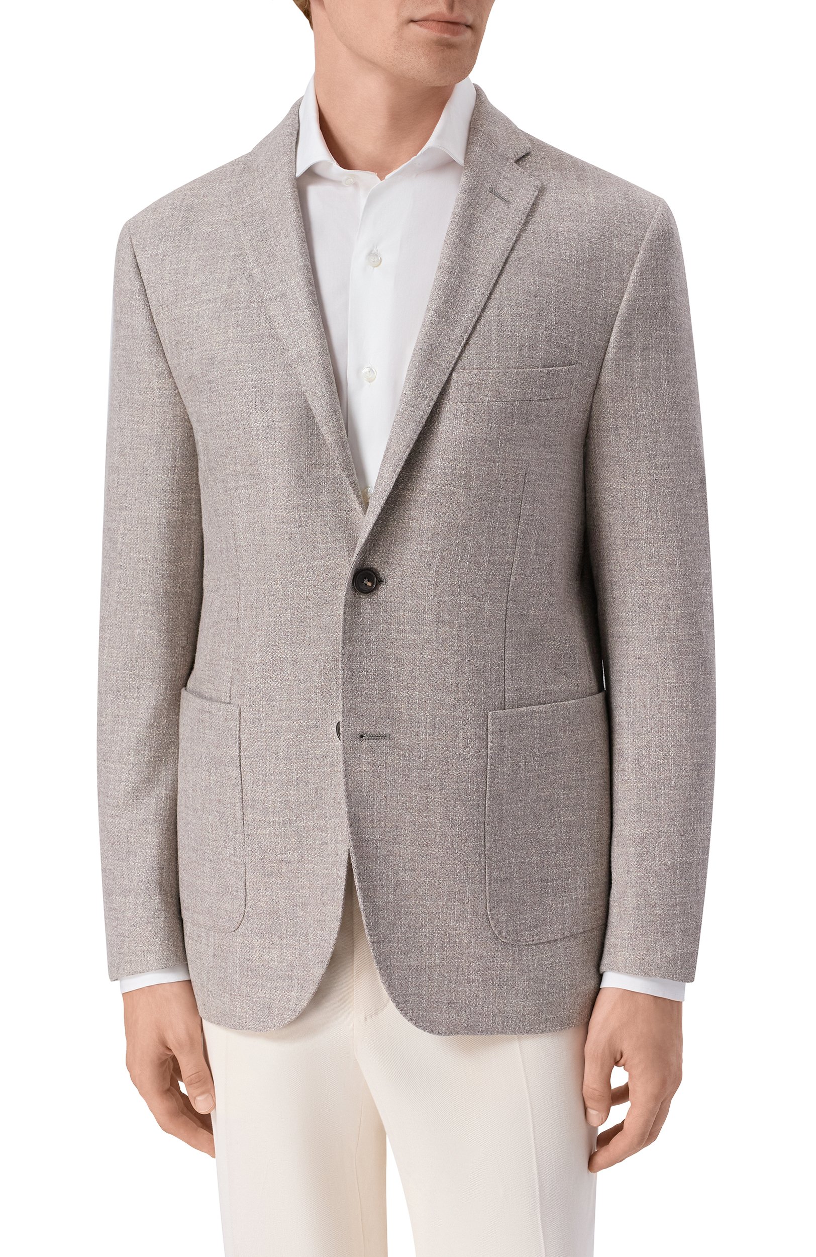 Пиджак из шерсти и шелка CORNELIANI серого цвета по цене 125500 руб., арт. 286002/2A16247, фото 3 Пиджак из шерсти и шелка CORNELIANI, арт. 286002/2A16247, фото 3