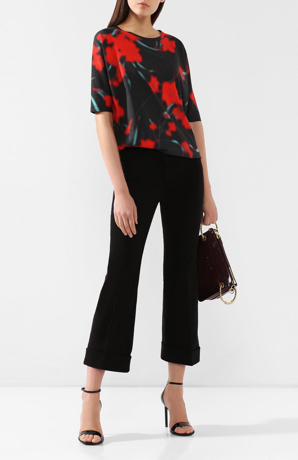 Хлопковая футболка DRIES VAN NOTEN красного цвета по цене 26200 руб., арт. 191-11193-7624, фото 2 Хлопковая футболка DRIES VAN NOTEN, арт. 191-11193-7624, фото 2