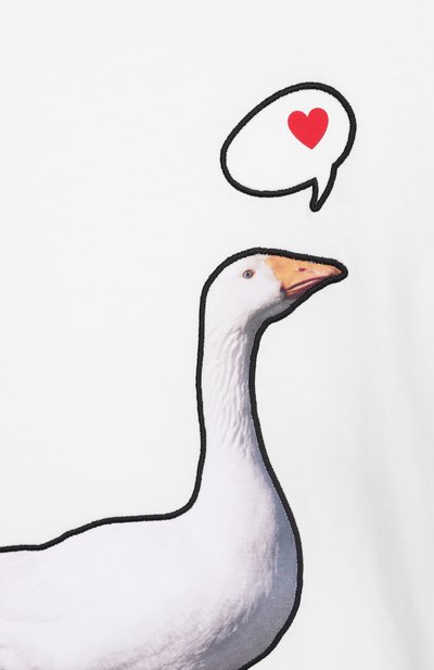 Хлопковая футболка MOSCHINO, арт. HAM06K/LAA02/10-14, фото 3