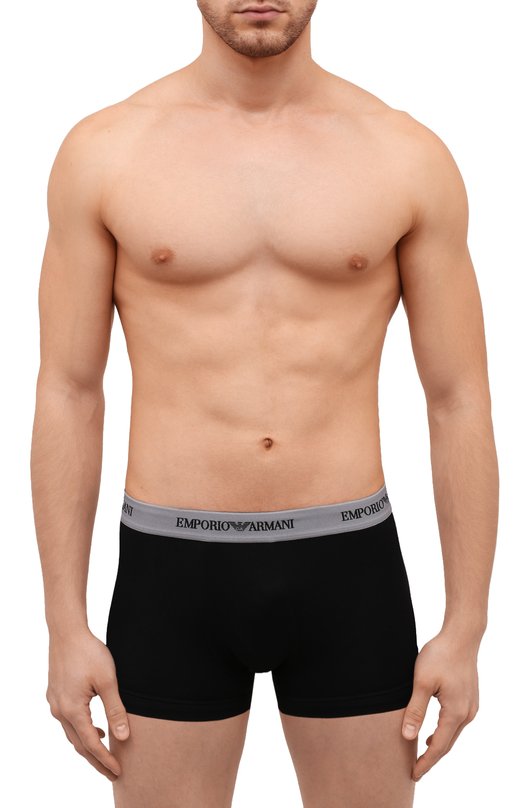 Комплект из трех хлопковых боксеров Emporio Armani 111357/CC717 Разноцветный  111357/CC717 Фото 6