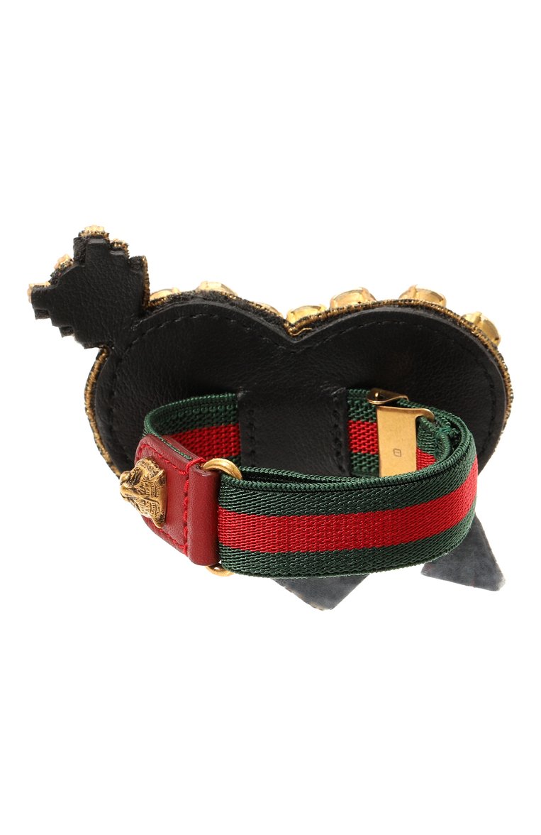 Женский браслет GUCCI разноцветного цвета, арт. 493011 I8876 | Фото 3 (Материал: Текстиль, Металл; Нос: Не проставлено)