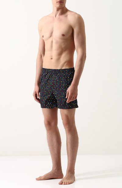 Плавки-шорты с принтом VALENTINO черного цвета по цене 42950 руб., арт. QV3UH028IKS, фото 2 Плавки-шорты с принтом VALENTINO, арт. QV3UH028IKS, фото 2