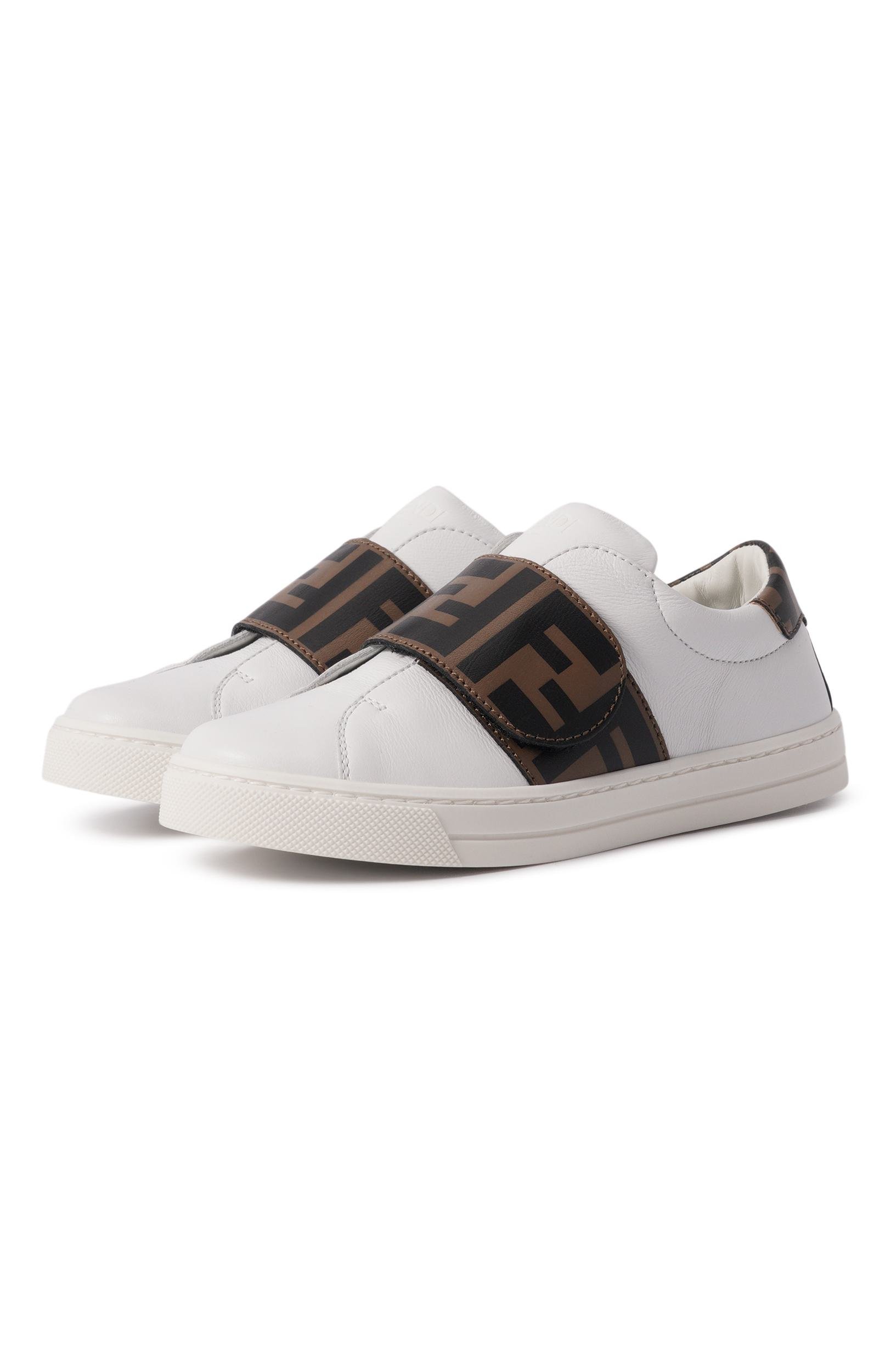 Кожаные кеды FENDI, арт. JMR325/A7N4_001, фото 1