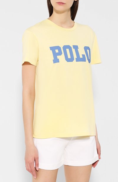 Хлопковая футболка POLO RALPH LAUREN, арт. 211744685, фото 3