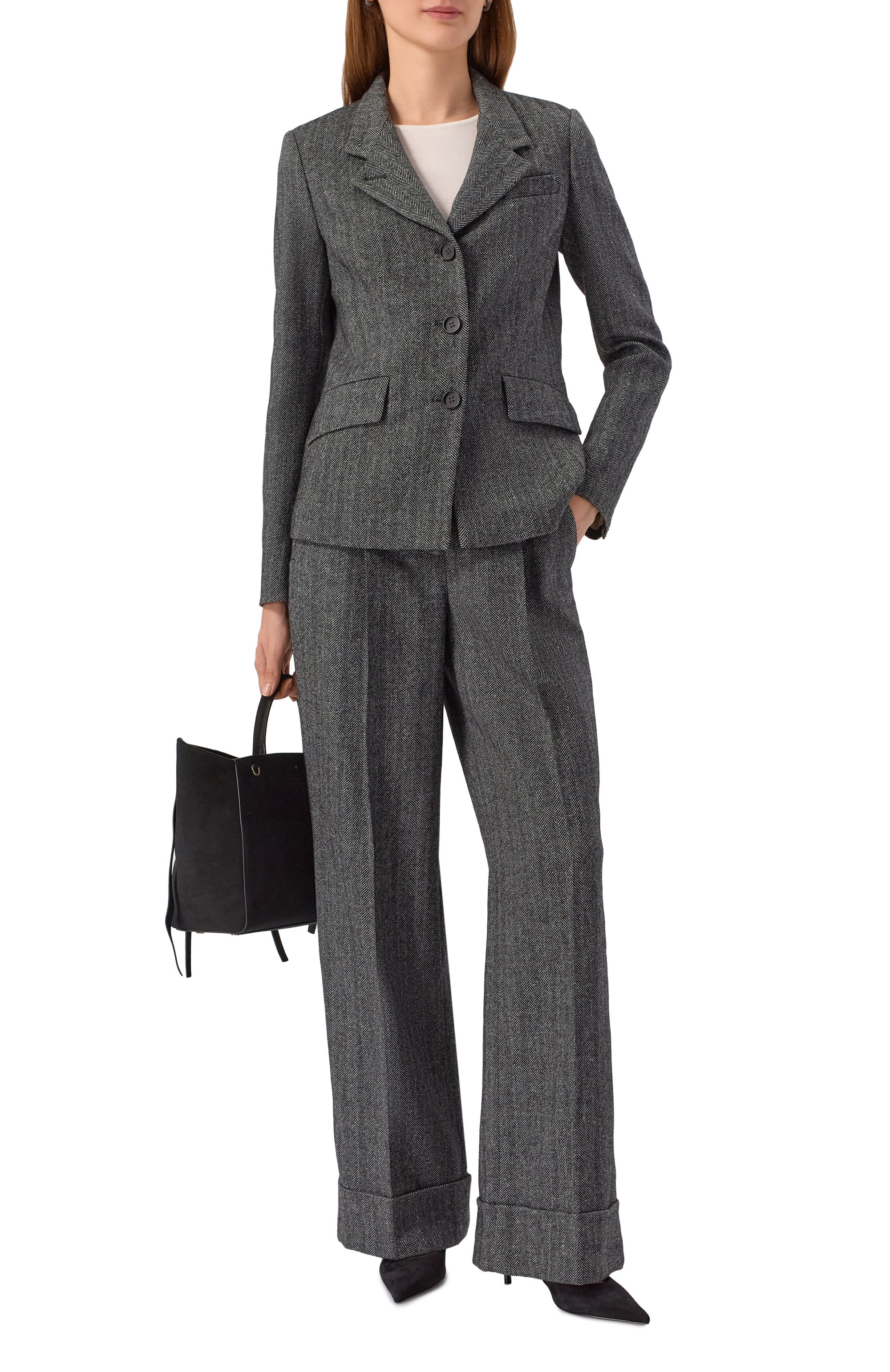 Брюки из шерсти и шелка LORENA ANTONIAZZI, арт. PA30B/5044, фото 2