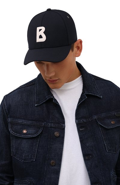 Бейсболка BOGNER темно-синего цвета по цене 12850 руб., арт. 98263283, фото 2 Бейсболка BOGNER, арт. 98263283, фото 2