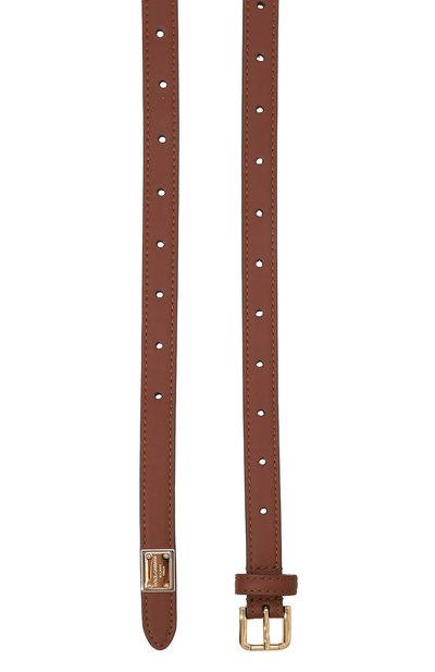 Кожаный ремень DOLCE & GABBANA светло-коричневого цвета по цене 54250 руб., арт. BE1611/A1065, фото 3 Кожаный ремень DOLCE & GABBANA, арт. BE1611/A1065, фото 3