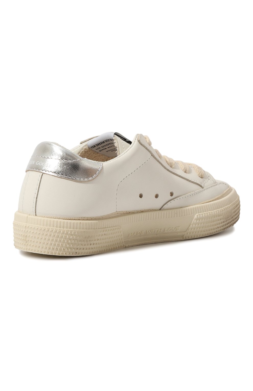 Кожаные кеды may GOLDEN GOOSE DELUXE BRAND белого цвета по цене 23550 руб., арт. GJF00112.F004813, фото 3 Кожаные кеды may GOLDEN GOOSE DELUXE BRAND, арт. GJF00112.F004813, фото 3