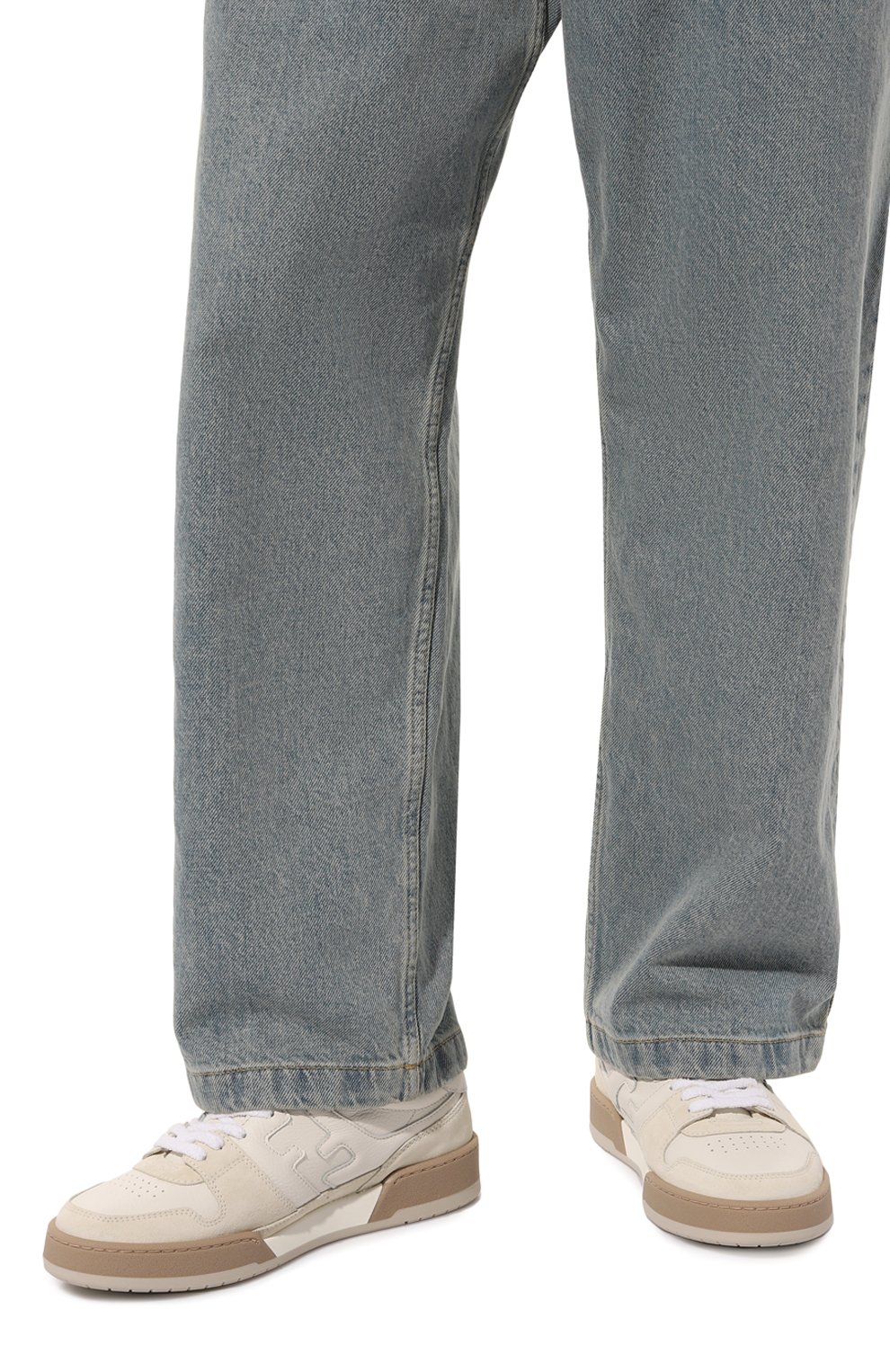 Кожаные кеды match FENDI, арт. 7E1493/AHH2, фото 3