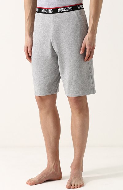 Хлопковые шорты с поясом на резинке MOSCHINO, арт. A4202/8106, фото 3
