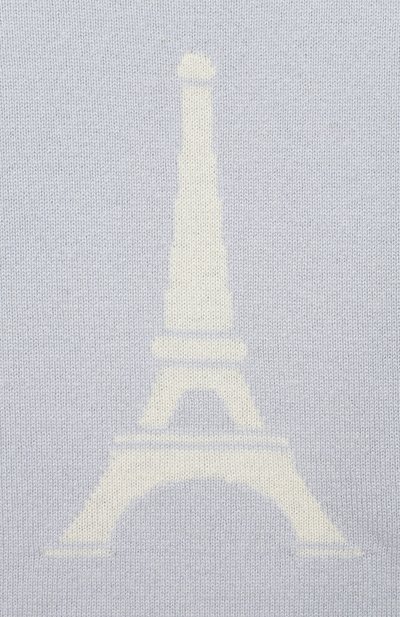 Кашемировый пуловер OSCAR ET VALENTINE голубого цвета по цене 21000 руб., арт. PUL01EIFFELM, фото 3 Кашемировый пуловер OSCAR ET VALENTINE, арт. PUL01EIFFELM, фото 3