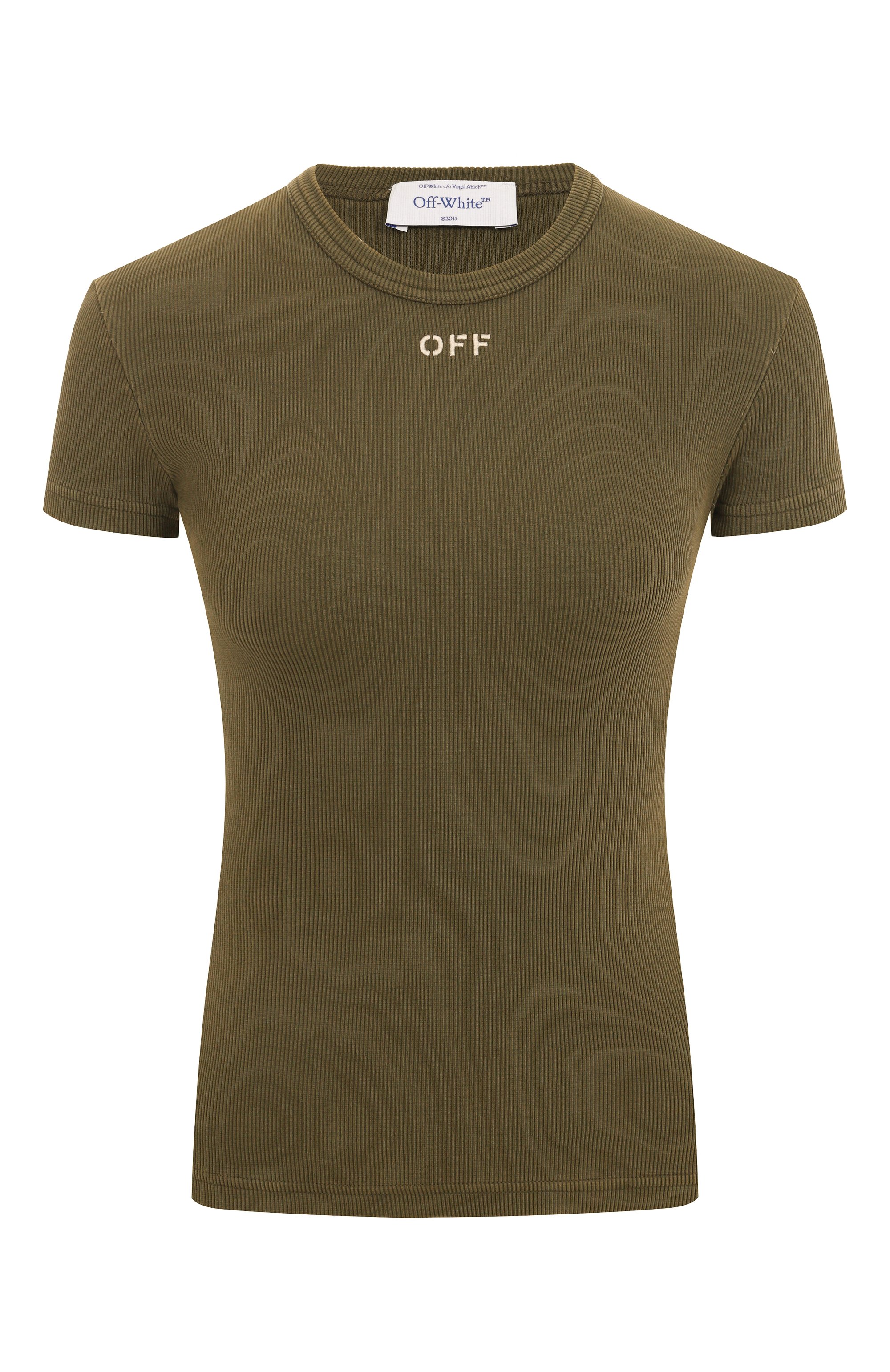 Хлопковая футболка OFF-WHITE, арт. 0WAA065S25JER0015401, фото 1