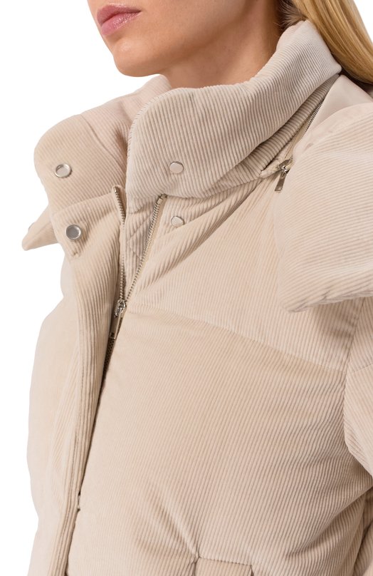 Вельветовый пуховик MVST M25.1MW.0013/5180 Бежевый  M25.1MW.0013/5180 Фото 5