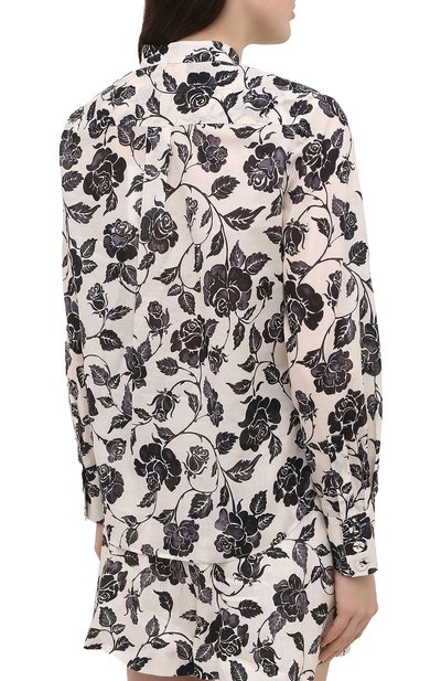 Хлопковая рубашка ZIMMERMANN черно-белого цвета по цене 53500 руб., арт. 9857TAND, фото 4 Хлопковая рубашка ZIMMERMANN, арт. 9857TAND, фото 4