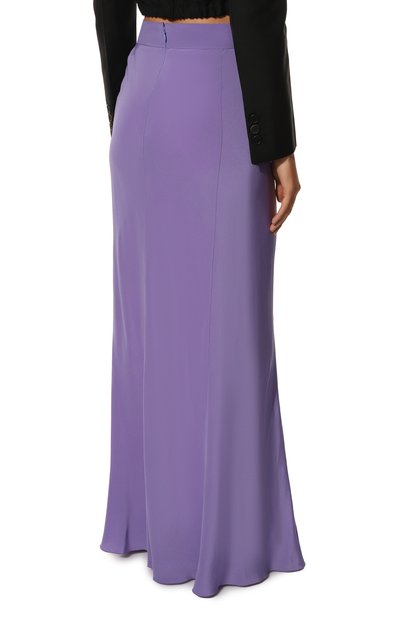 Шелковая юбка PRADA, арт. P152T-1H51-F0373-221, фото 4