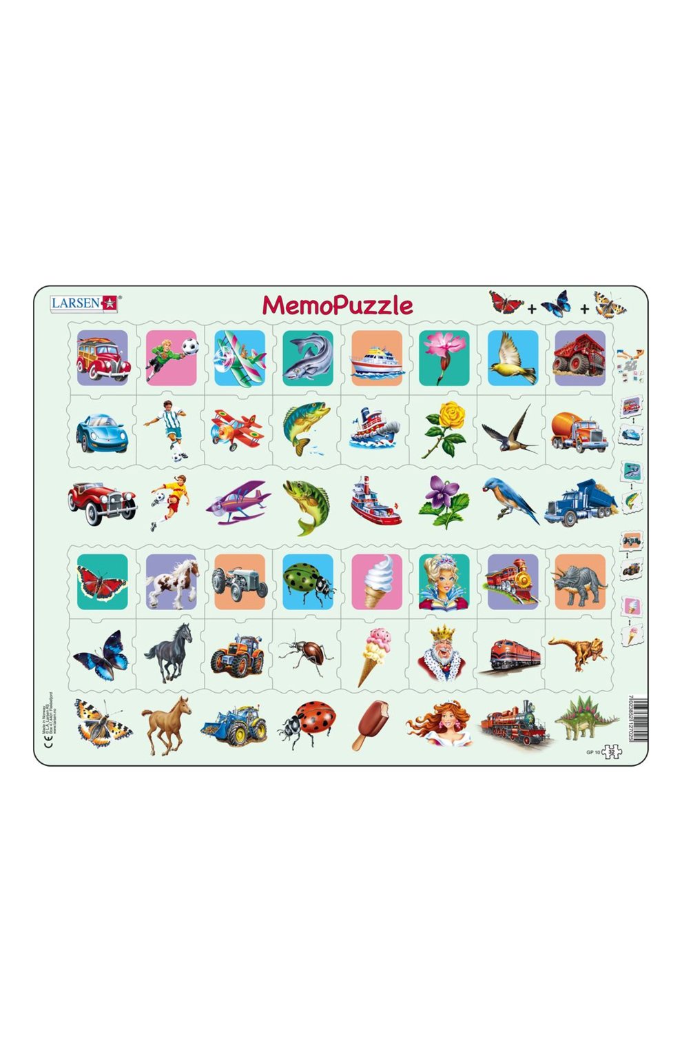 Мемо-пазл головоломка LARSEN, арт. GP10, фото 1
