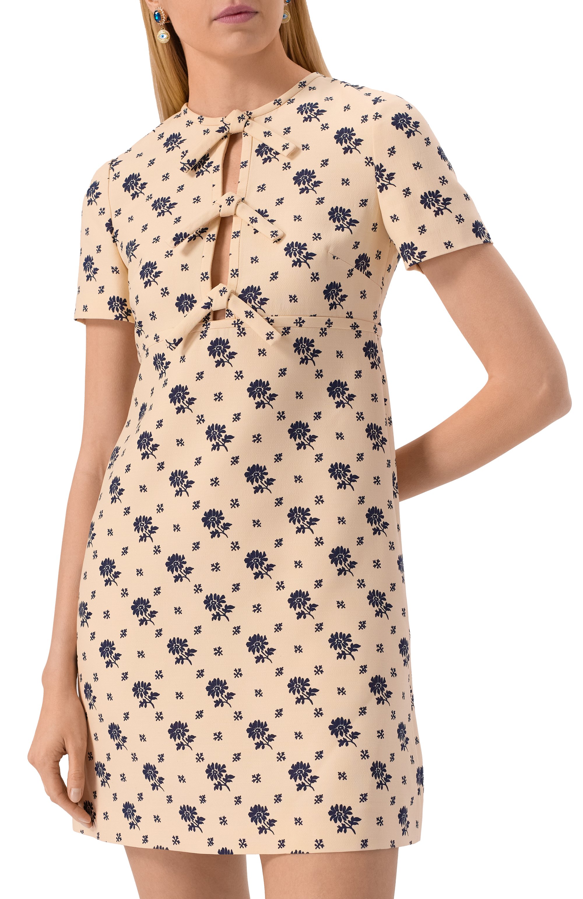 Платье из шерсти и шелка VALENTINO, арт. 6B3VAFB1934, фото 3