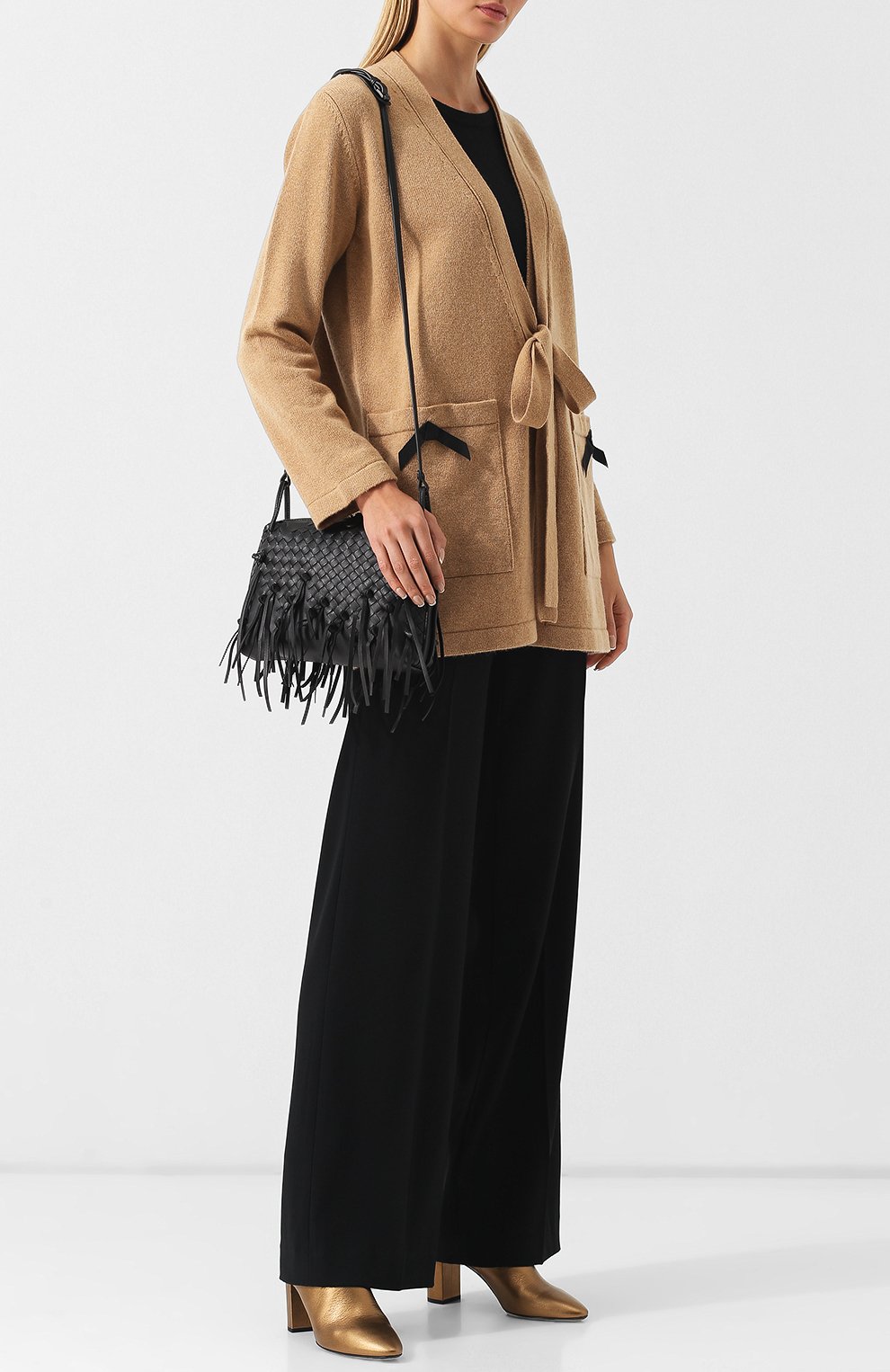 Сумка messenger с плетением intrecciato BOTTEGA VENETA, арт. 387063/VC070, фото 2