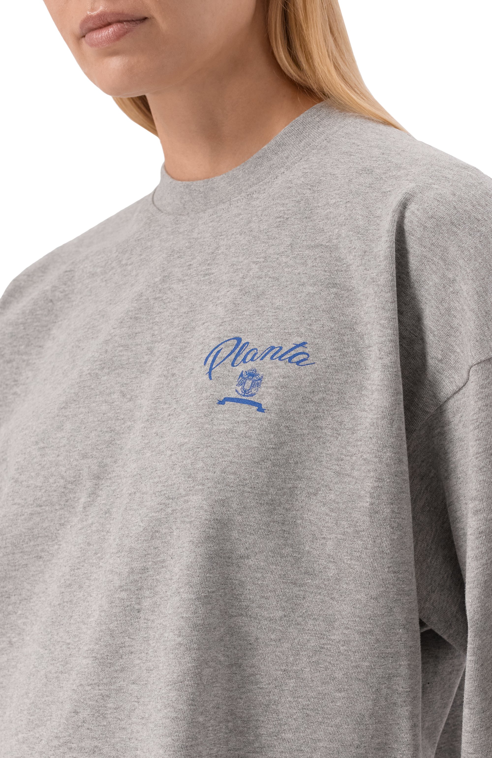 Хлопковый лонгслив PLANTA ROSA, арт. PR/L01.1/EMBLEM-BLUE/220, фото 8