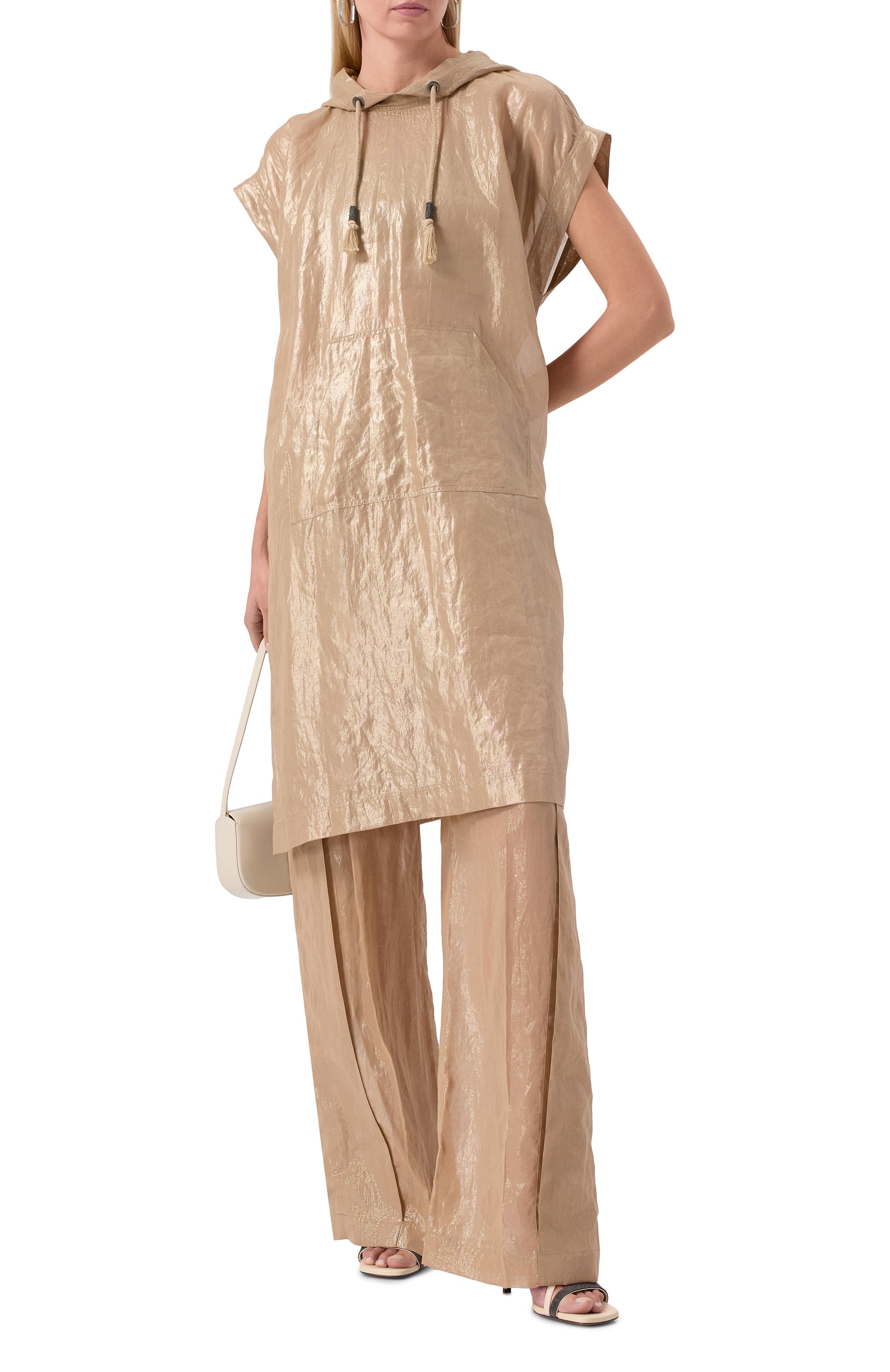 Хлопковые брюки-карго BRUNELLO CUCINELLI бежевого цвета по цене 369500 руб., арт. MP950P8998, фото 2 Хлопковые брюки-карго BRUNELLO CUCINELLI, арт. MP950P8998, фото 2