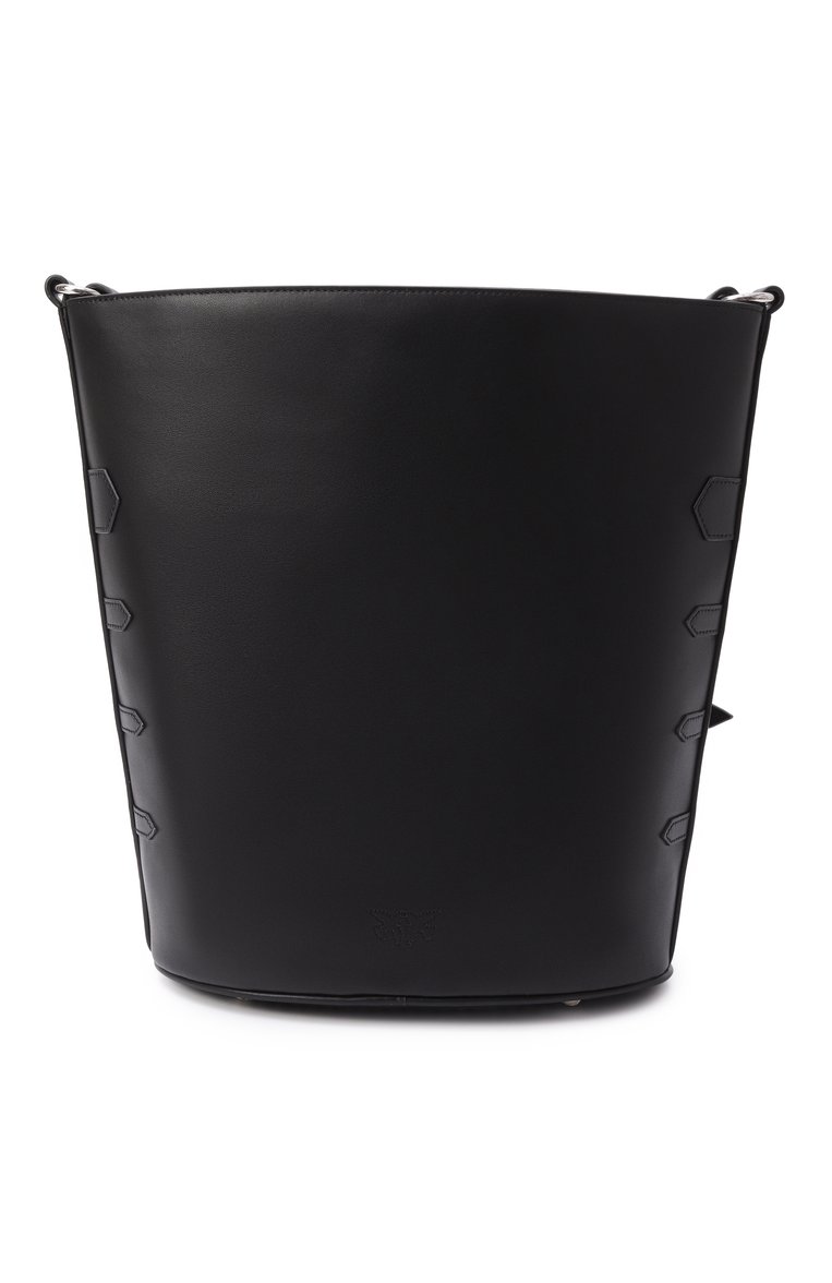 Женская сумка belts bucket PINKO черного цвета, арт. 104366/A26K | Фото 6 (Размер: large; Материал: Текстиль, Экокожа)