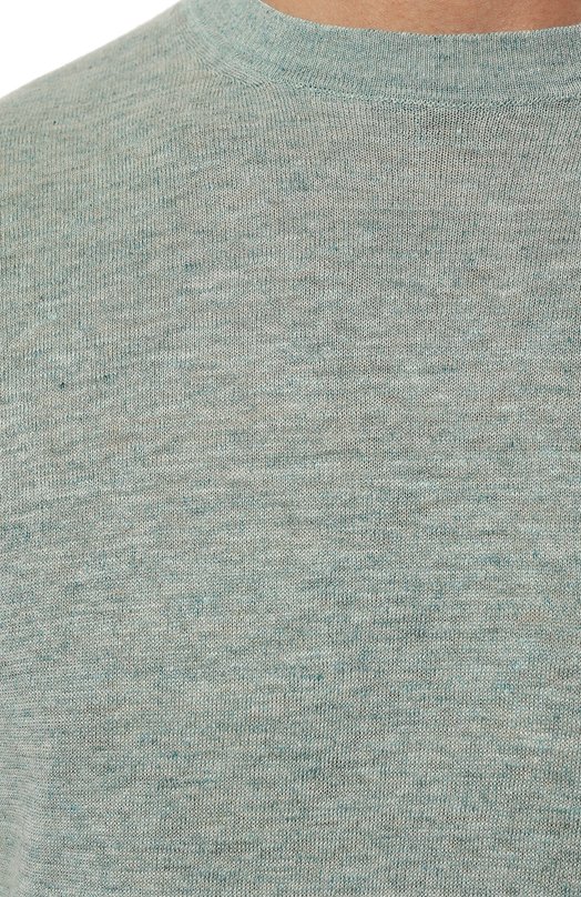Джемпер изо льна и хлопка MVST TS0MC LC14R Зелёный  TS0MC LC14R Фото 5