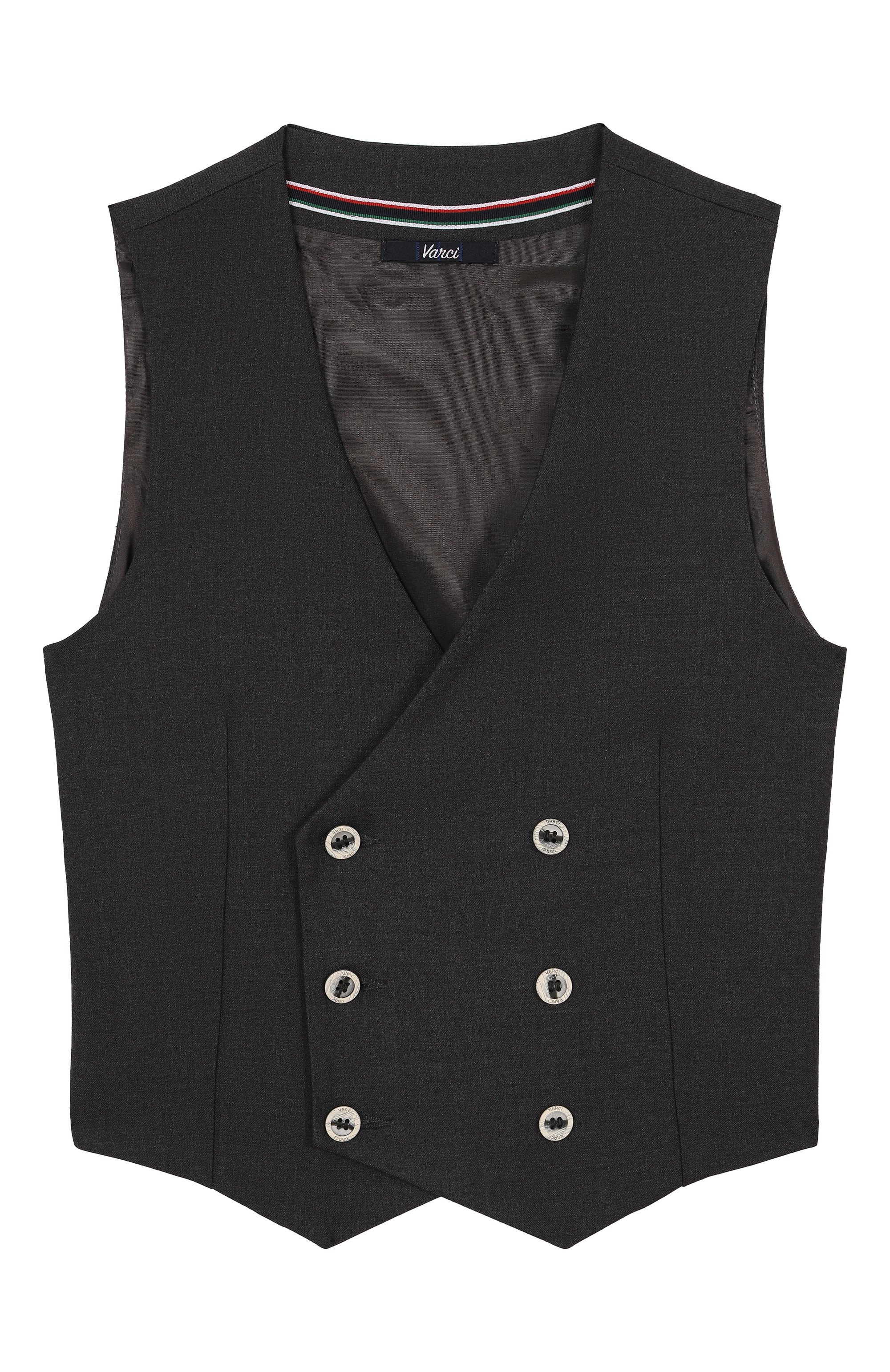 Жилет VARCI темно-серого цвета по цене 19950 руб., арт. VR2579N/6A-8A, фото 1 Жилет VARCI, арт. VR2579N/6A-8A, фото 1