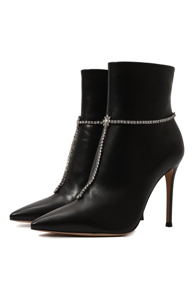 Женские кожаные ботильоны GIANVITO ROSSI, арт. G73136.15RIC.NAPNER0