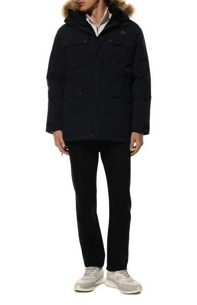 Пуховая парка polus с меховой отделкой ARCTIC EXPLORER, арт. POLUS_NAVY, фото 2