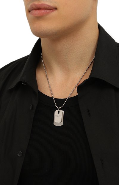 Серебряный кулон на цепочке GIORGIO ARMANI, арт. 53P042 3F042, фото 2