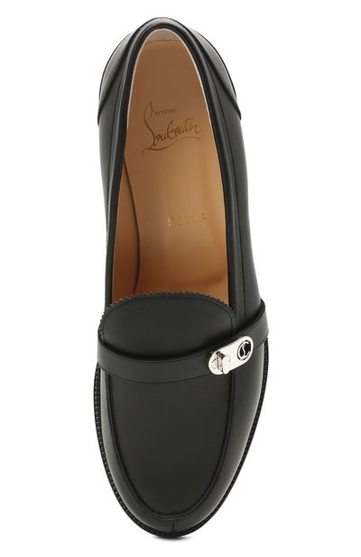 Кожаные лоферы lock me mock CHRISTIAN LOUBOUTIN, арт. 1210585/L0CK ME M0C FLAT, фото 5