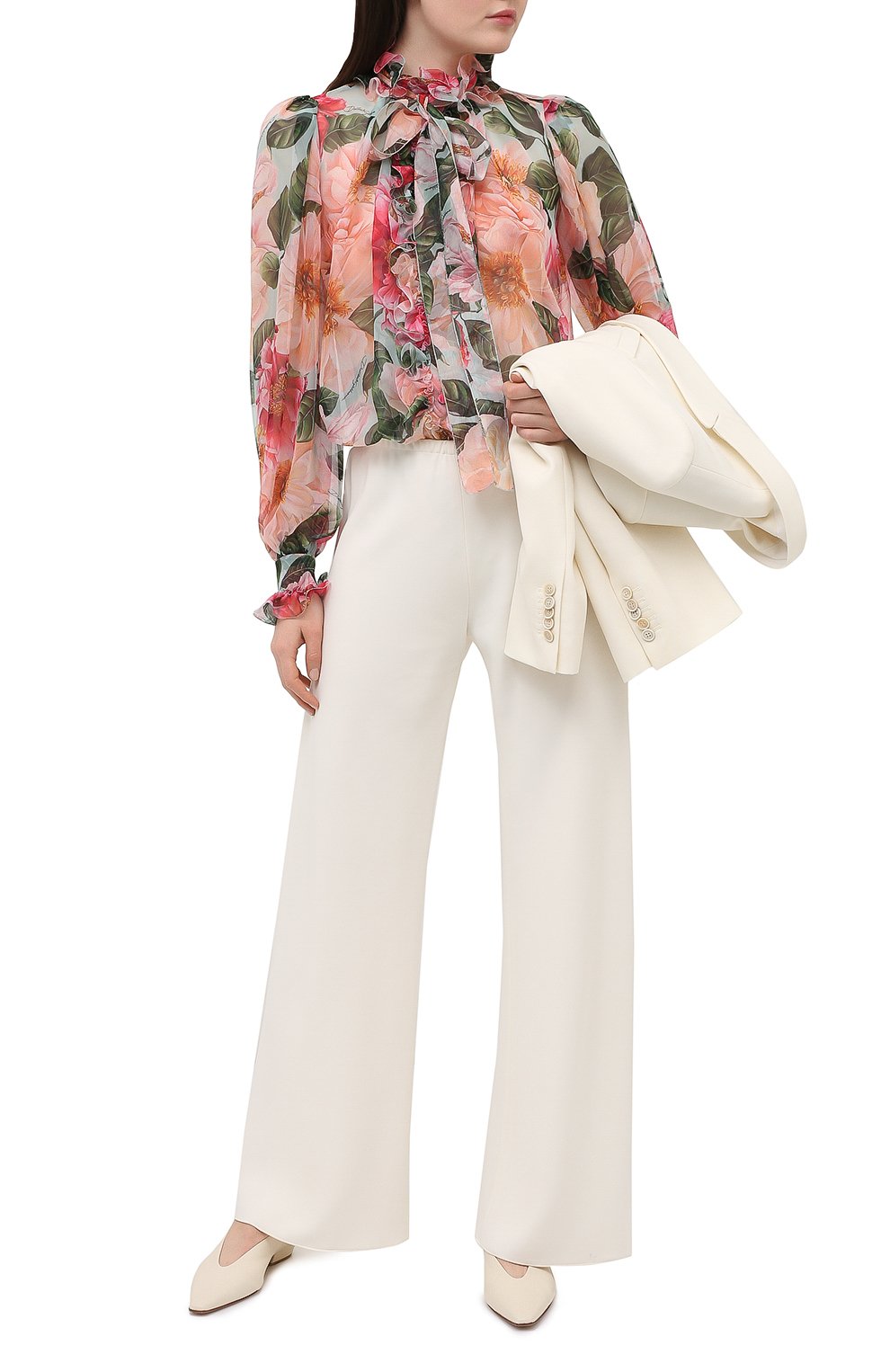 Шелковая блузка DOLCE & GABBANA, арт. F5J60T/IS1E4, фото 2