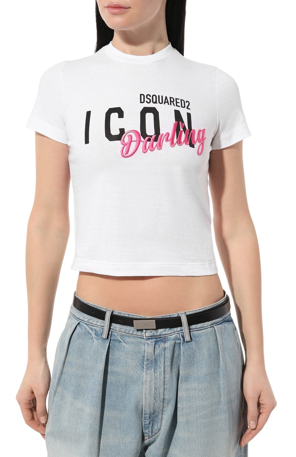 Хлопковая футболка DSQUARED2, арт. S80GC0064/S24668, фото 3