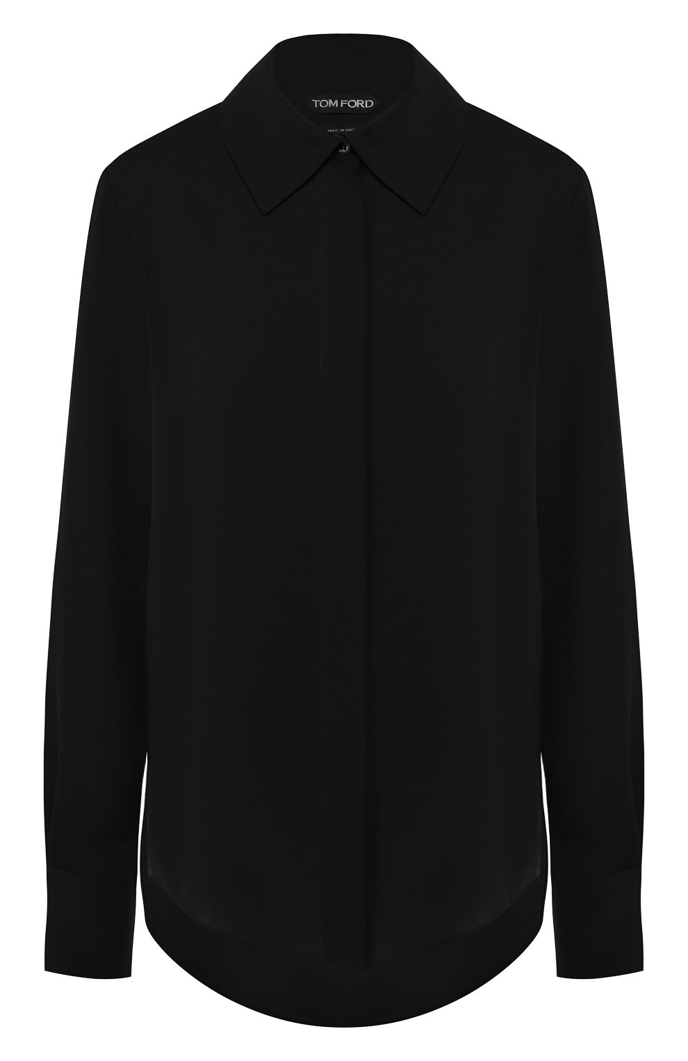 Шелковая рубашка TOM FORD черного цвета по цене 167000 руб., арт. CA3134-FAX040, фото 1 Шелковая рубашка TOM FORD, арт. CA3134-FAX040, фото 1