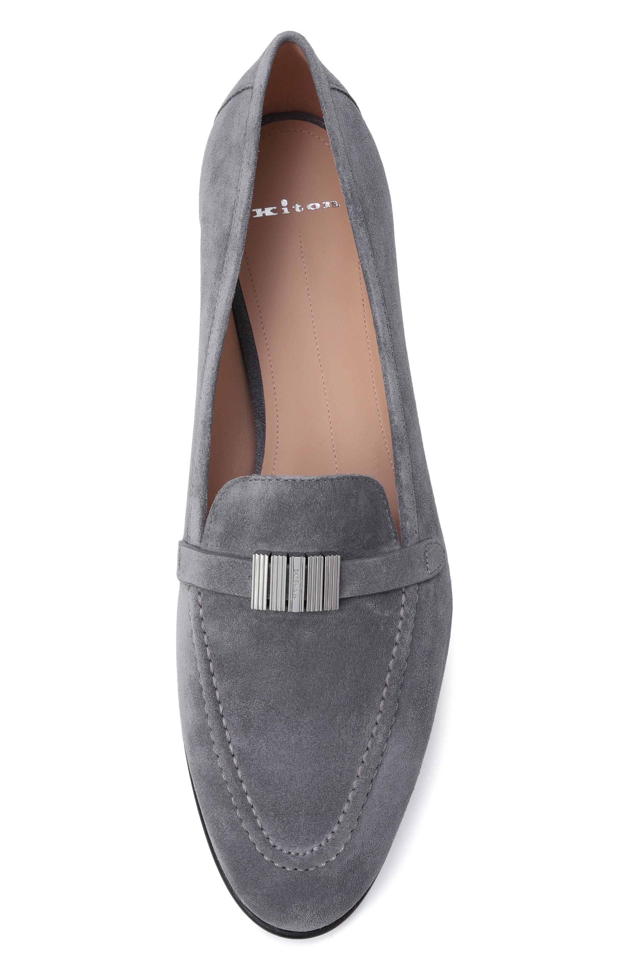 Замшевые лоферы KITON, арт. D59826K0904F07, фото 6