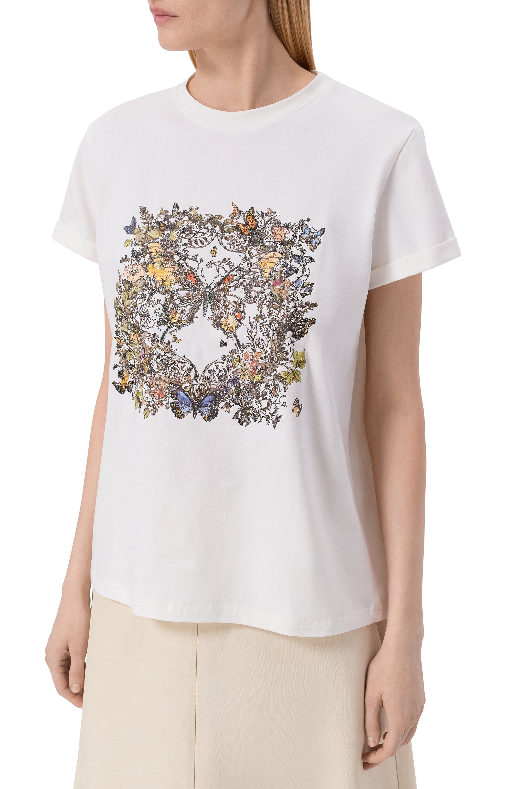 Хлопковая футболка SEVEN LAB белого цвета по цене 14280 руб., арт. CTR1.01.100.257.171, фото 3 Хлопковая футболка SEVEN LAB, арт. CTR1.01.100.257.171, фото 3